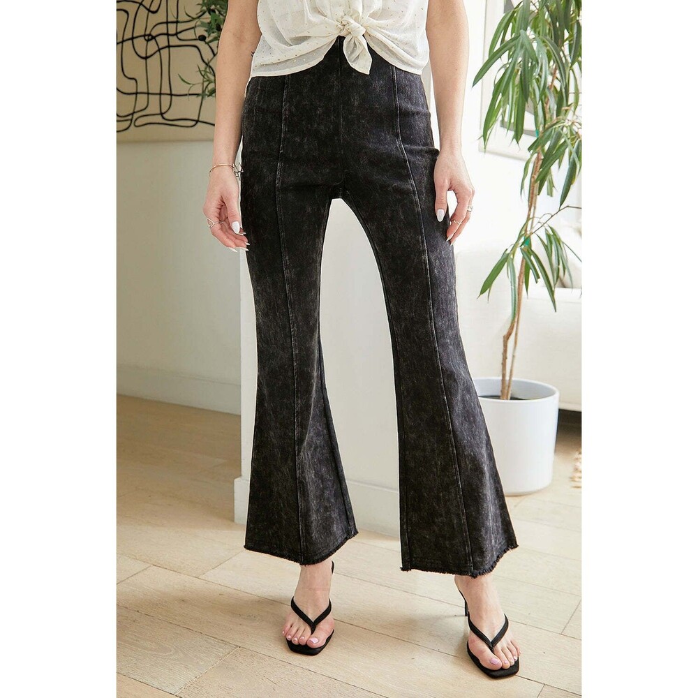 Mystree Angelica High Waist Crop Flare Jeans NWT